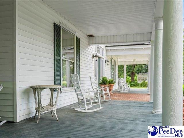 deck featuring covered porch