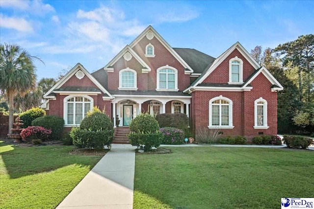 view of front of house with a front yard