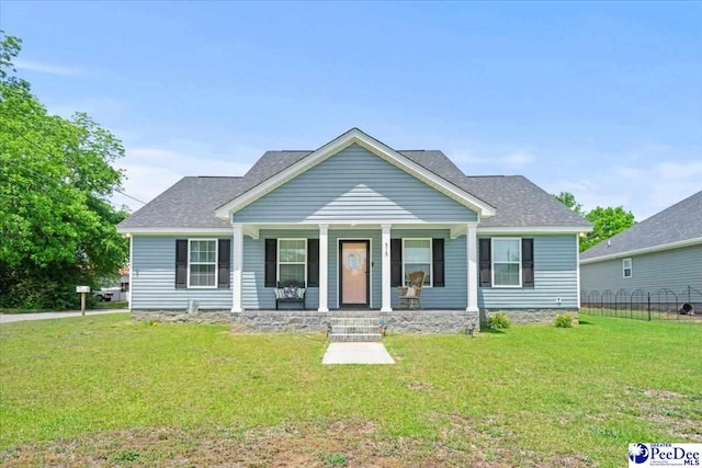 515 Young St, Darlington, SC 29532 - view of front of property featuring covered porch