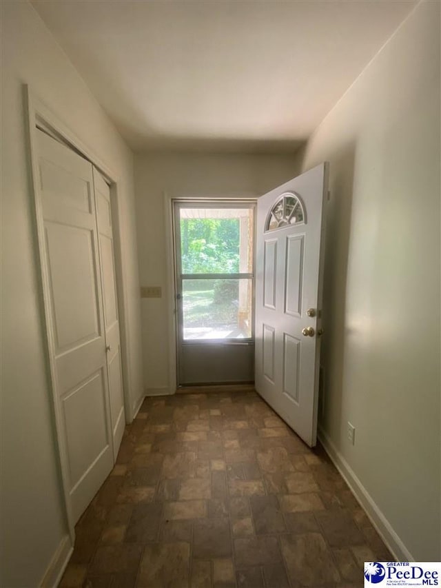 112 Williamson Pl, Darlington, SC 29532 - doorway featuring stone finish floors and baseboards