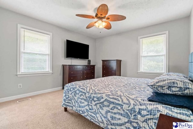 3900 Claussen Rd, Florence, SC 29505 - bedroom with carpet floors and ceiling fan