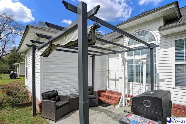 813 Williams St, Lake City, SC 29560 - exterior space with a pergola and entry steps