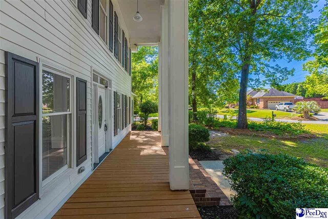 400 Millstone Rd, Florence, SC 29505 - view of wooden terrace