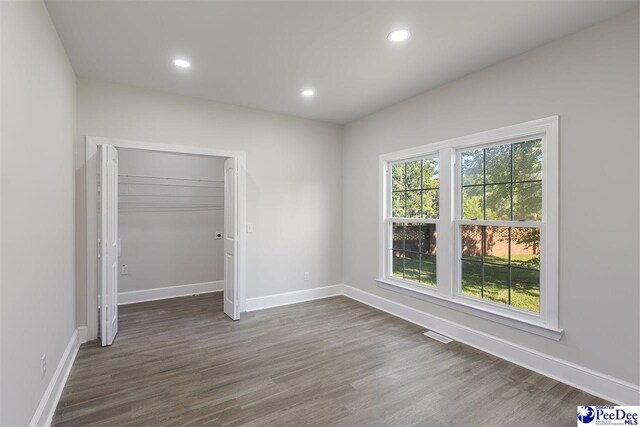 400 Millstone Rd, Florence, SC 29505 - unfurnished room featuring wood finished floors, baseboards, and recessed lighting