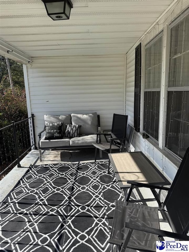 exterior space with covered porch