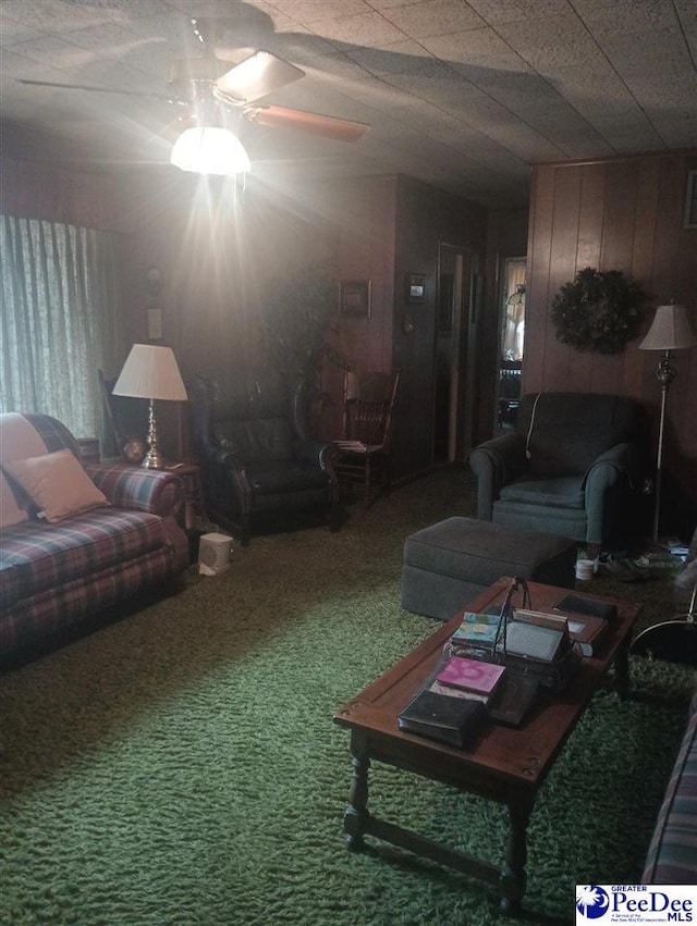 1815 Hampton Dr, Florence, SC 29505 - living area with carpet flooring