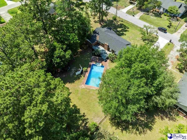 1526 Hunter St, Florence, SC 29505 - bird's eye view of a pool