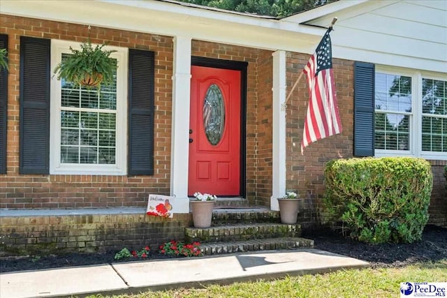 1526 Hunter St, Florence, SC 29505 - property entrance with brick siding