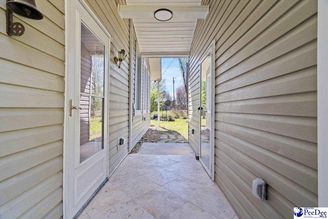 view of doorway to outside