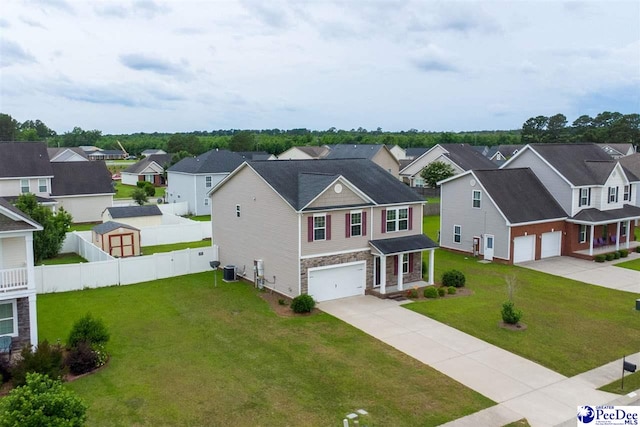 1224 Barn Owl Rd, Effingham, SC 29541 - aerial view of residential area