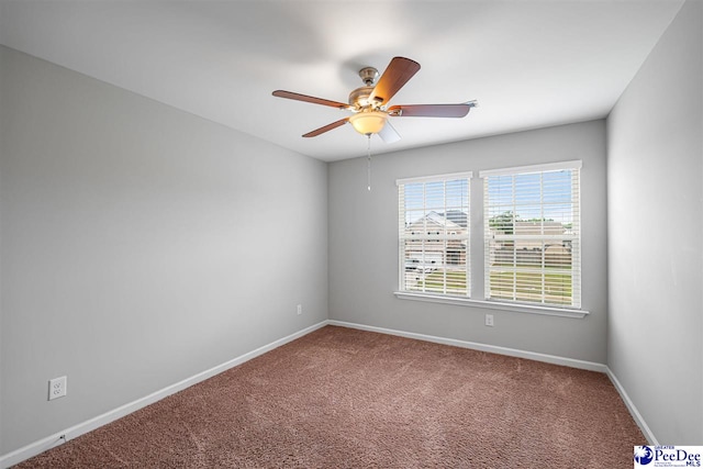 1224 Barn Owl Rd, Effingham, SC 29541 - unfurnished room with baseboards, ceiling fan, and carpet floors