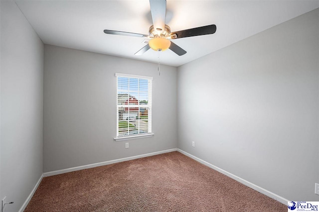1224 Barn Owl Rd, Effingham, SC 29541 - carpeted empty room with baseboards and ceiling fan