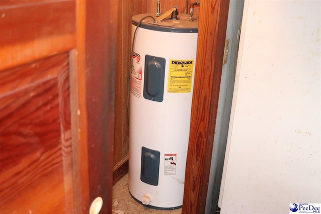 utilities featuring electric water heater