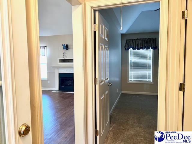 3014 Longfellow Dr, Florence, SC 29505 - corridor with dark hardwood / wood-style flooring