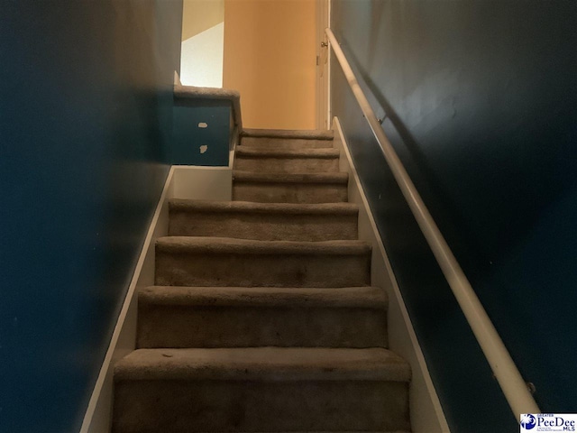 view of staircase