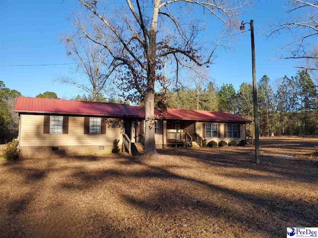 view of ranch-style house