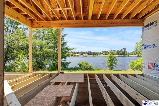 1005 Tunbridge Pl, Florence, SC 29501 - view of patio / terrace featuring a water view