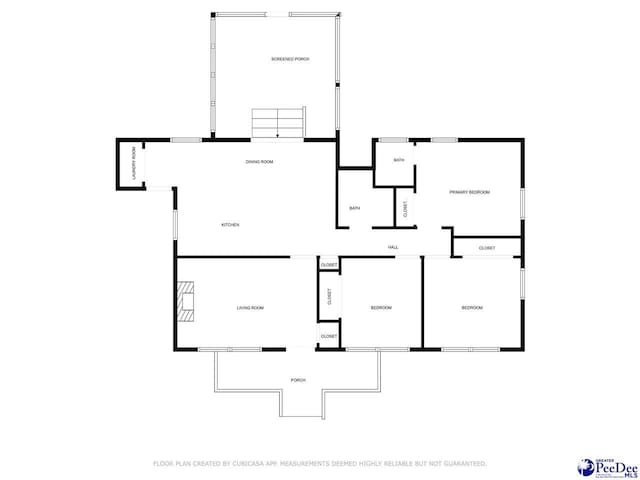1341 Marshall Ave, Florence, SC 29501 - home floor plan