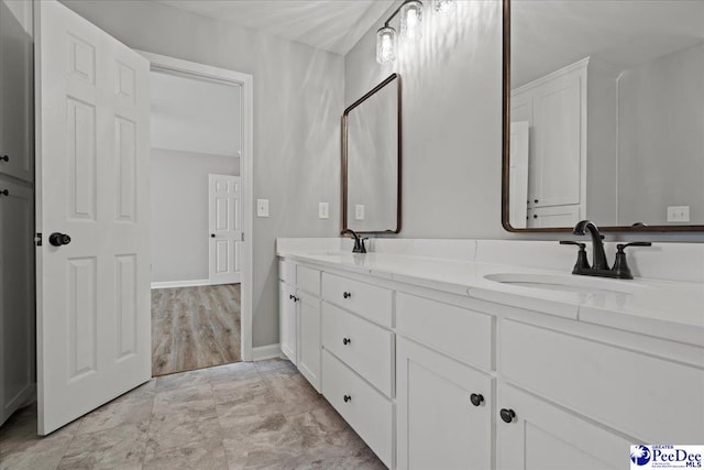 841 W Mallard Hen, Florence, SC 29505 - bathroom featuring double vanity and baseboards