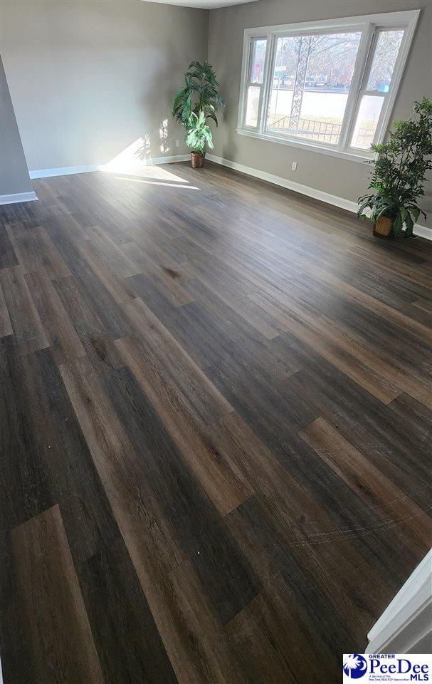 interior space featuring dark hardwood / wood-style flooring