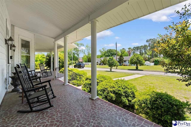 118 Ford Ave, Mullins, SC 29574 - view of patio with a porch