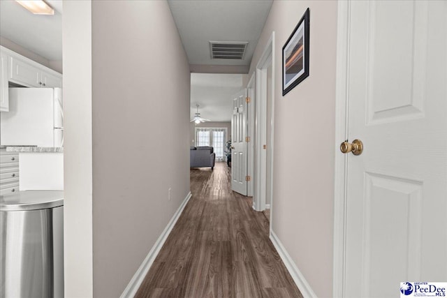 484 Londonberry, Florence, SC 29505 - hall with dark wood-style floors and baseboards