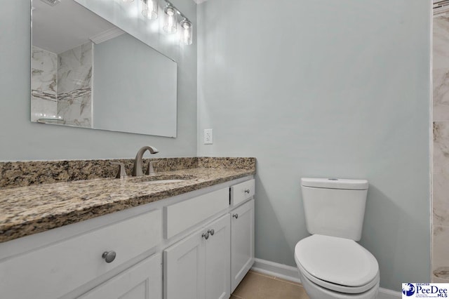 112 Gann Dr, Darlington, SC 29532 - bathroom with vanity, toilet, and baseboards