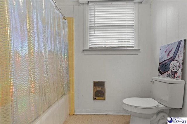 439 Whitman Ave, Florence, SC 29501 - full bath with heating unit and shower / tub combo with curtain