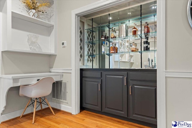 439 Whitman Ave, Florence, SC 29501 - indoor dry bar with light wood-type flooring