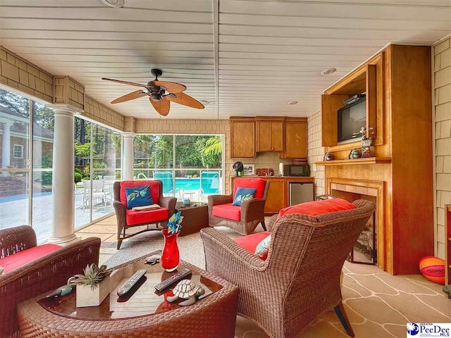 1219 Richard St, Dillon, SC 29536 - sunroom featuring plenty of natural light