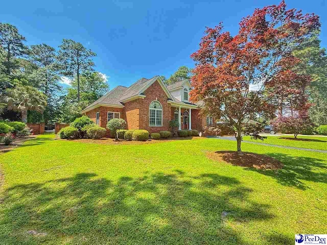 1219 Richard St, Dillon, SC 29536 - view of front of property featuring a front lawn and brick siding