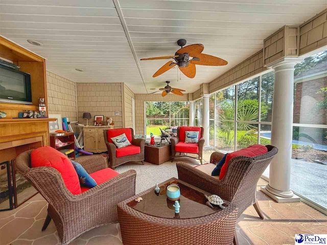 1219 Richard St, Dillon, SC 29536 - view of sunroom / solarium