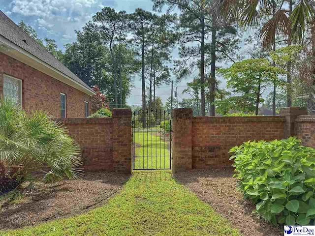 1219 Richard St, Dillon, SC 29536 - view of yard featuring a gate