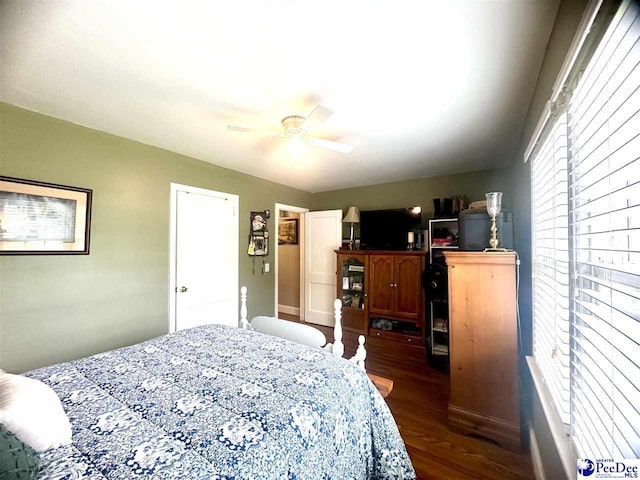 59 Lynn Ave, Cheraw, SC 29520 - bedroom featuring wood finished floors and a ceiling fan