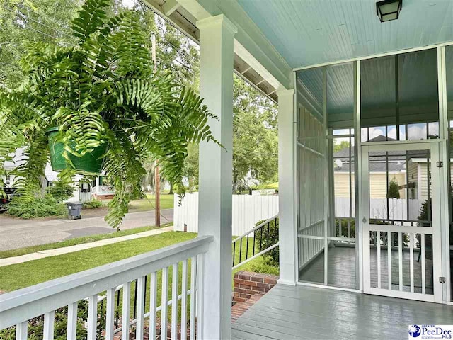 101 W Baptist St, Marion, SC 29571 - view of unfurnished sunroom