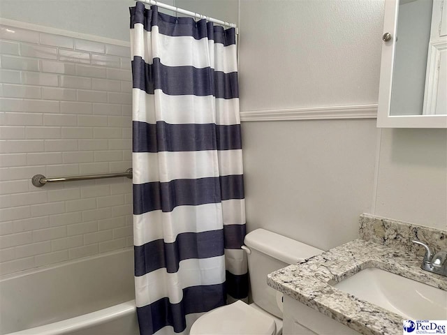 101 W Baptist St, Marion, SC 29571 - bathroom featuring vanity and shower / bath combo with shower curtain