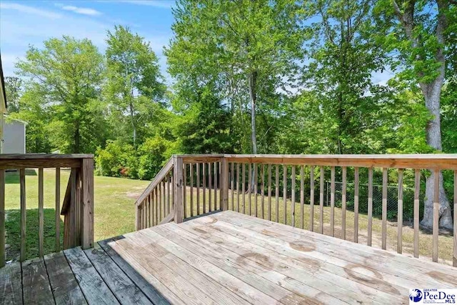 3324 Spiral Ln, Effingham, SC 29541 - wooden terrace featuring a yard