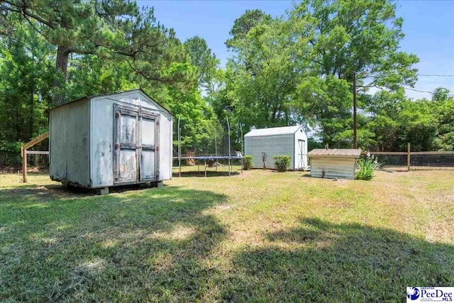 821 W Shirley Rd, Pamplico, SC 29583 - view of yard featuring a trampoline and view of scattered trees