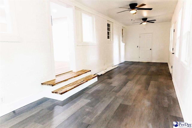 306 Mimosa Dr, Cheraw, SC 29520 - hall with dark wood-style flooring