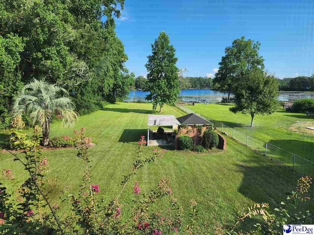 129 Golf Course Rd, Hartsville, SC 29550 - view of yard with a water view