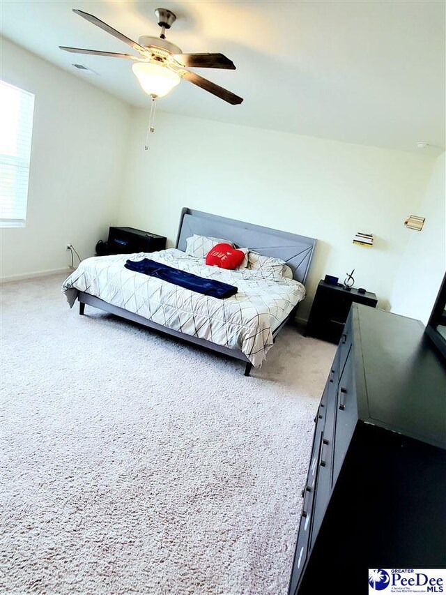 583 Polaris Way, Summerville, SC 29486 - bedroom featuring dark colored carpet, ceiling fan, and baseboards