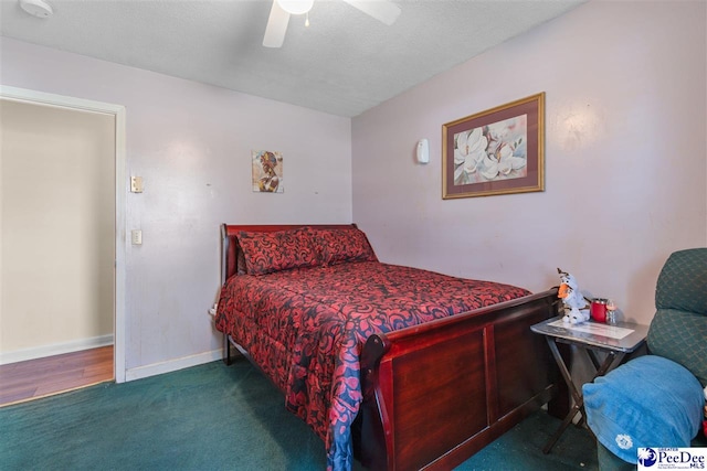 3518 Leigh Ln, Florence, SC 29505 - bedroom featuring baseboards and ceiling fan