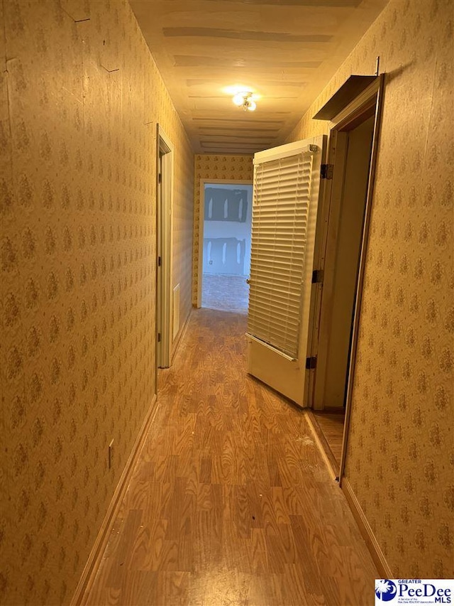 1343 Floyd Dr, Lake City, SC 29560 - hallway featuring light hardwood / wood-style floors