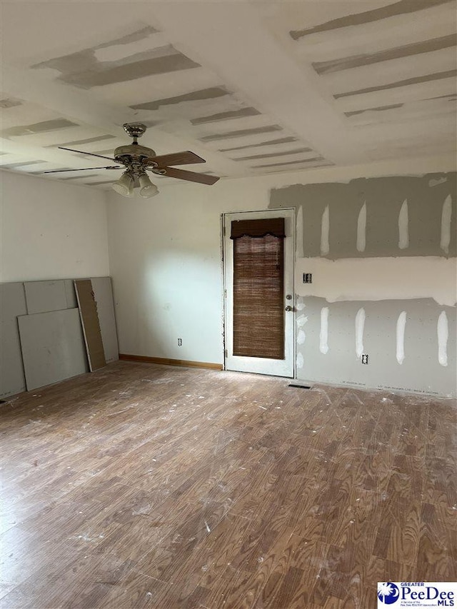 1343 Floyd Dr, Lake City, SC 29560 - unfurnished room with wood-type flooring and ceiling fan