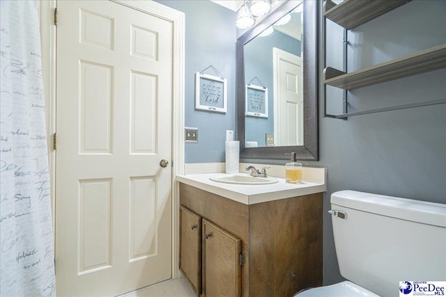 3309 W Forest Lake Dr, Florence, SC 29501 - bathroom featuring vanity and toilet