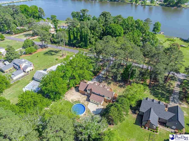 3309 W Forest Lake Dr, Florence, SC 29501 - aerial view featuring a water view