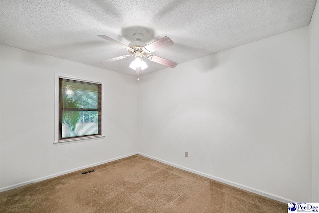 2 Bayswater Rd, Quinby, SC 29506 - carpeted empty room with ceiling fan and a textured ceiling