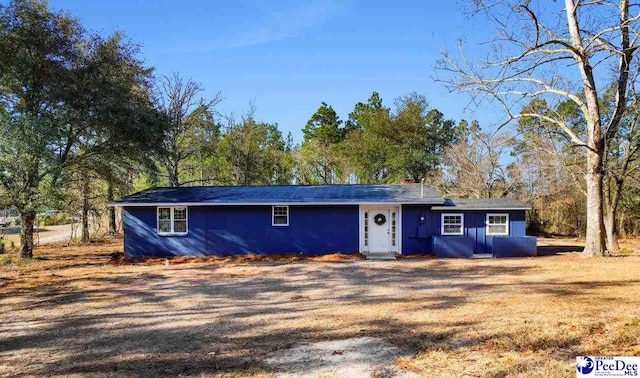 view of ranch-style house