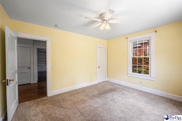 1461 King Ave, Florence, SC 29501 - unfurnished bedroom featuring carpet floors and ceiling fan