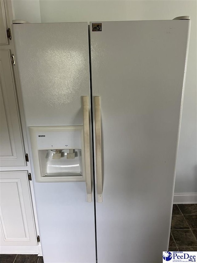 1840 New Zion Rd, Lake City, SC 29560 - kitchen view of white refrigerator with ice dispenser and white cabinets